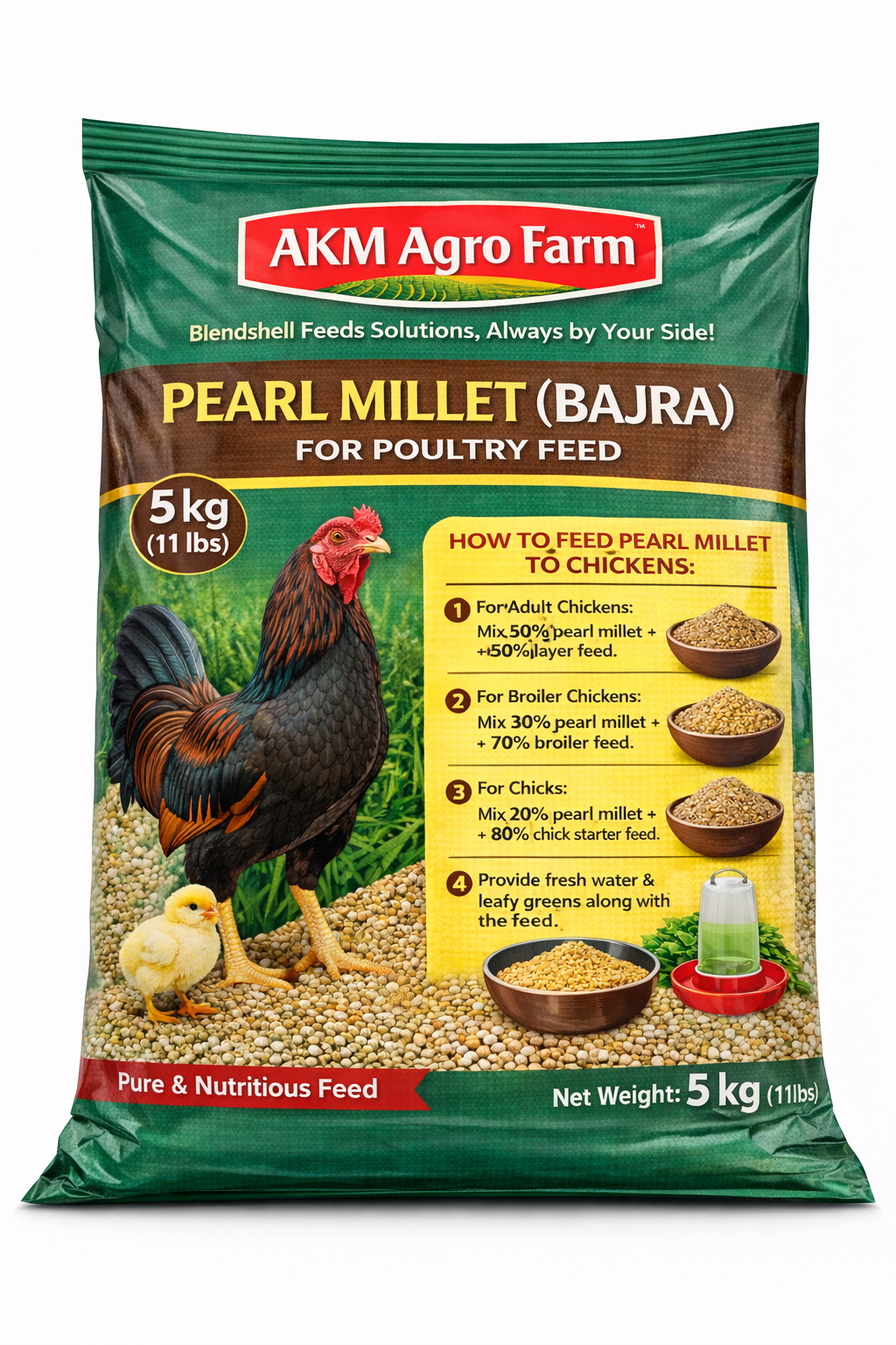 Pure Rajasthan Bajra (Pearl Millet) | Premium Poultry Feed | 1kg & 5kg